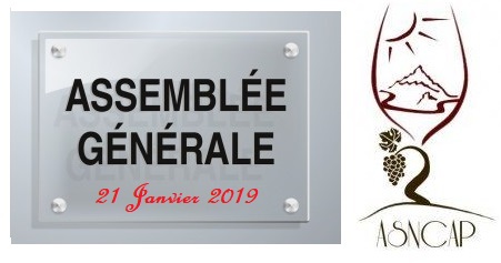 La convocation pour l'Assemblée Générale de l'ASNCAP du 21 Janvier 2019
