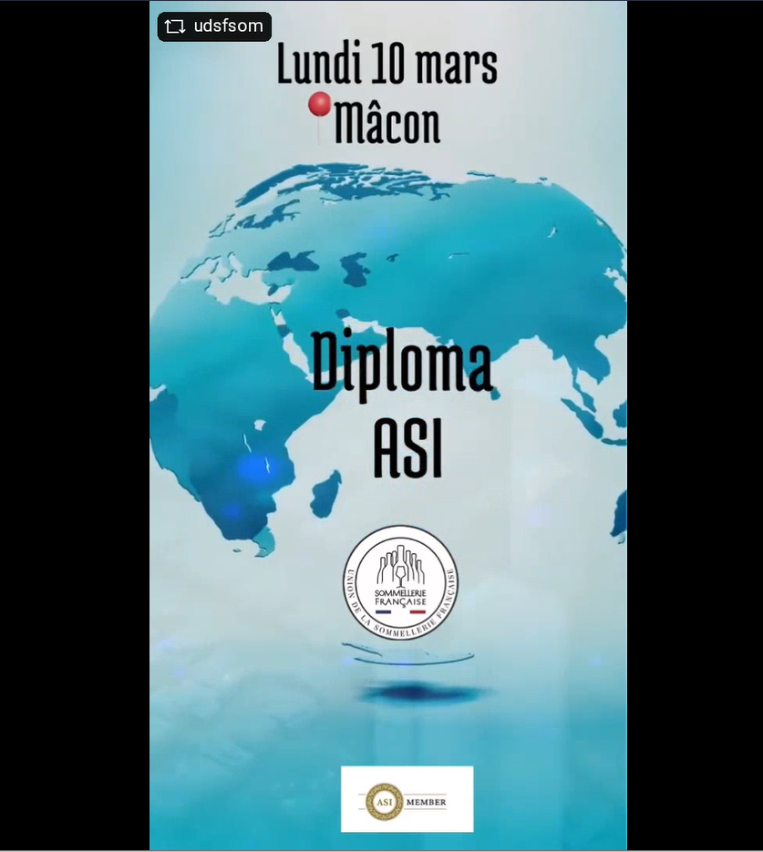 Session pour le Diplôme de Sommelier ASI 2025, le lundi 10 mars à Mâcon
