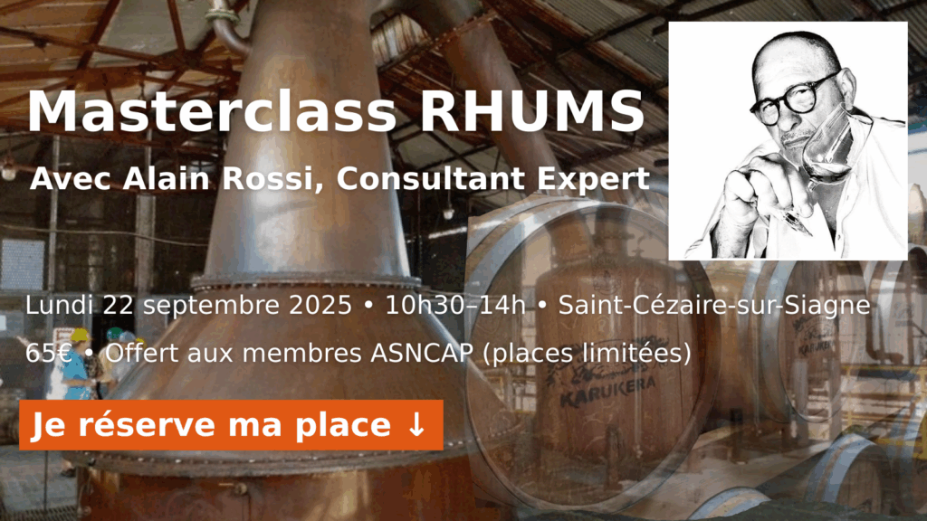 Masterclass RHUMS avec Alain Rossi – alambic cuivre et portrait, 22 septembre 2025, Saint-Cézaire-sur-Siagne
